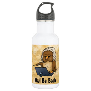 Owl Be Bach Stainless Steel Water Bottle
