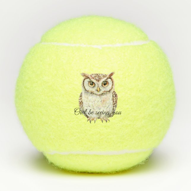Owl Be Seeing You Tennis Balls (Front)