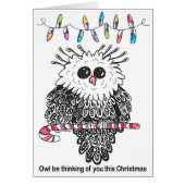 Owl be Thinking of You This Christmas Card (Front)