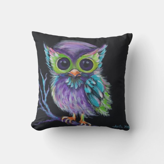 Owl be Your Friend Throw Pillow (Front)