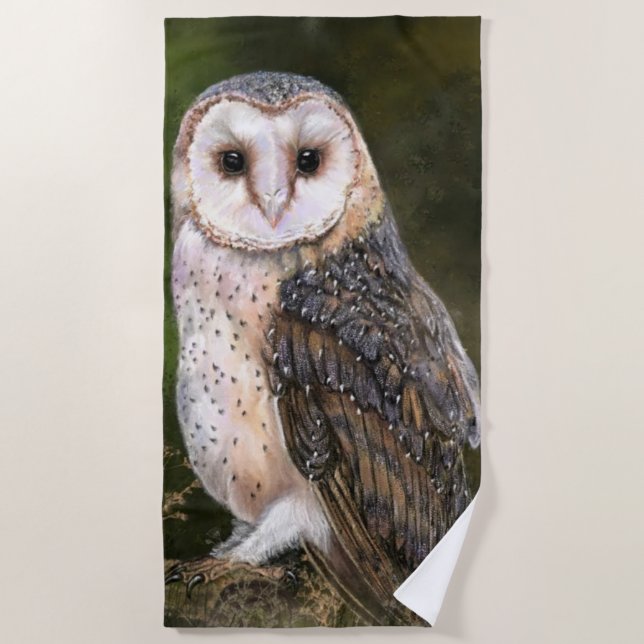 Owl Beach Towel (Front)