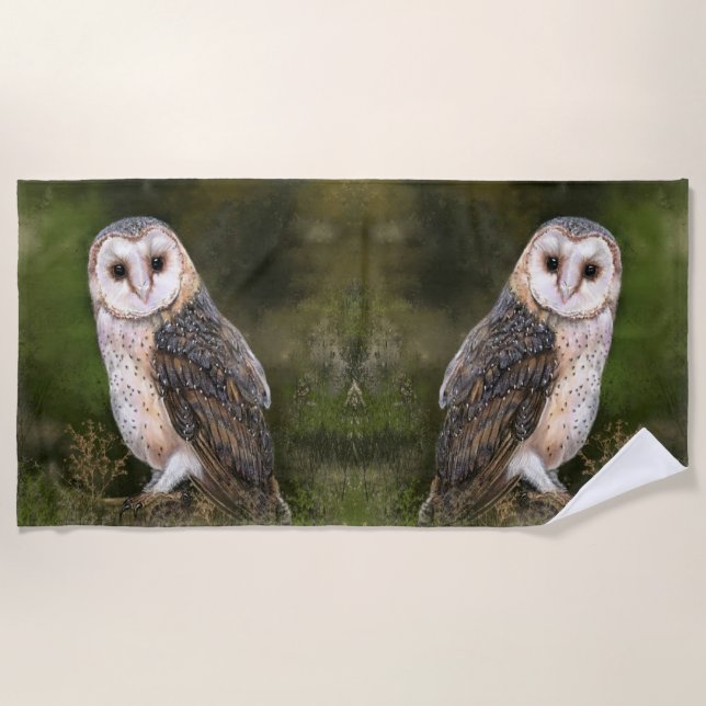 Owl Beach Towel (Front)