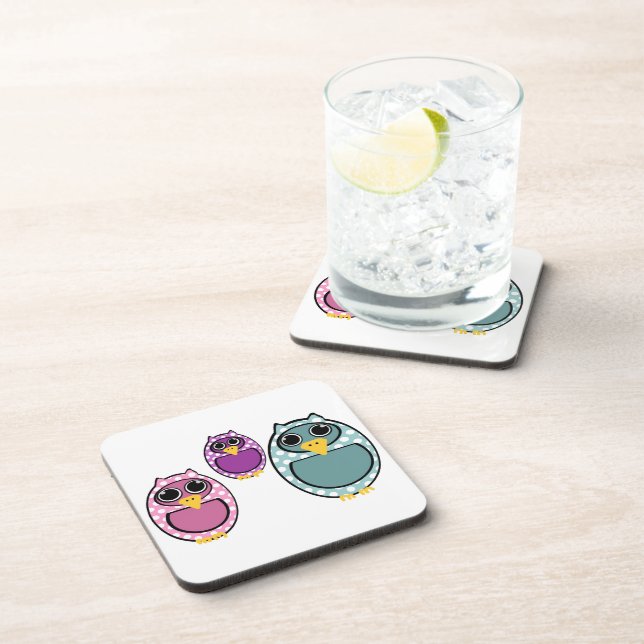 Owl Beverage Coaster (Right Side)
