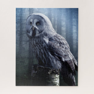 Owl Bird Animal Woodland Forest Nature Jigsaw Puzzle
