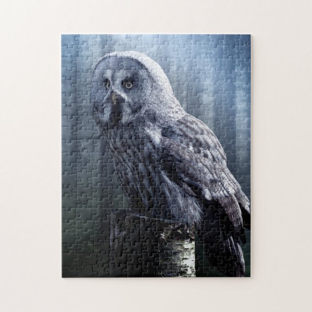 Owl Bird Animal Woodland Forest Nature Jigsaw Puzzle (Vertical)