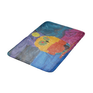 Owl Bird "Art by Kids" Bath Mat