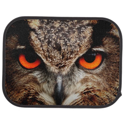 owl bird eyes eagle car floor mat