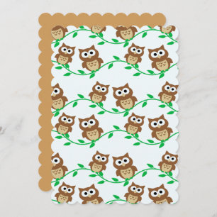 Owl Bird Guest Party Personalize Destiny Destiny'S Invitation