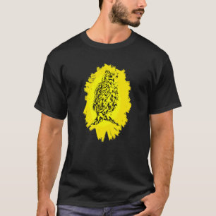 Owl Bird Of Prey Beak Claws Animal Colorful Birds T-Shirt