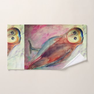 Owl Bird Watercolor art 