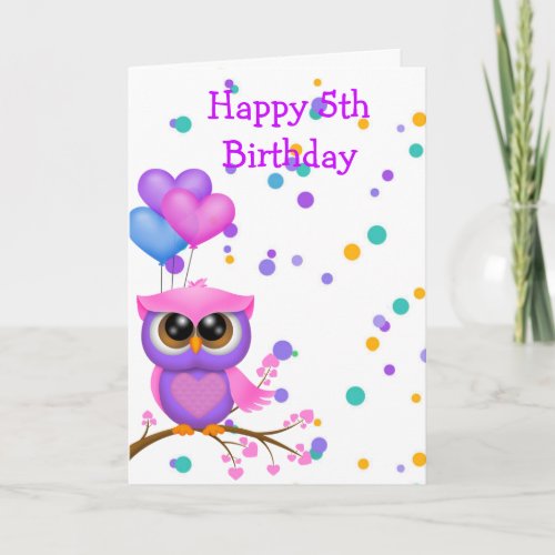 Owl Birthday Card