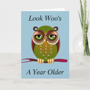Owl Birthday Card