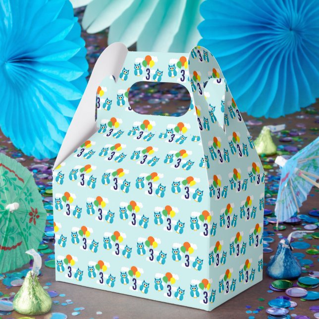 Owl Birthday Favor Boxes (Party)