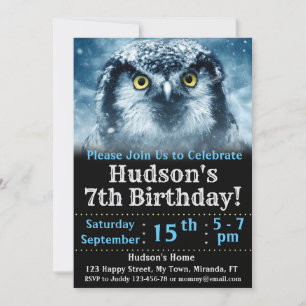 Owl Birthday Invitation