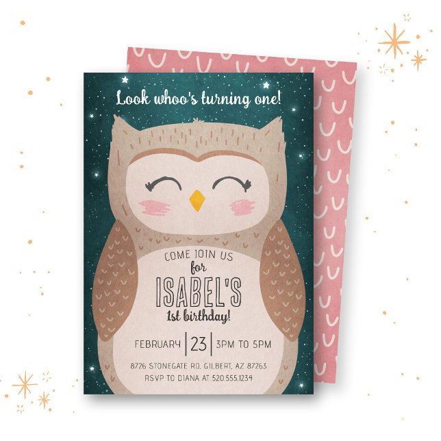 Owl Birthday Invitation (Creator Uploaded)