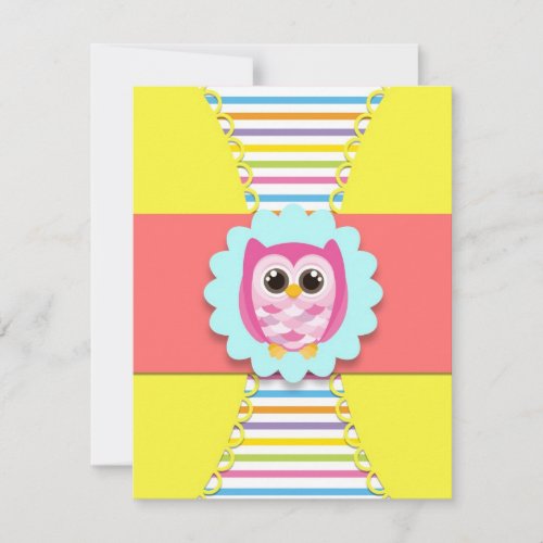 Owl Birthday Invitation for Kids