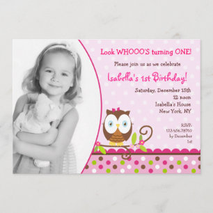 Owl Birthday Invitations