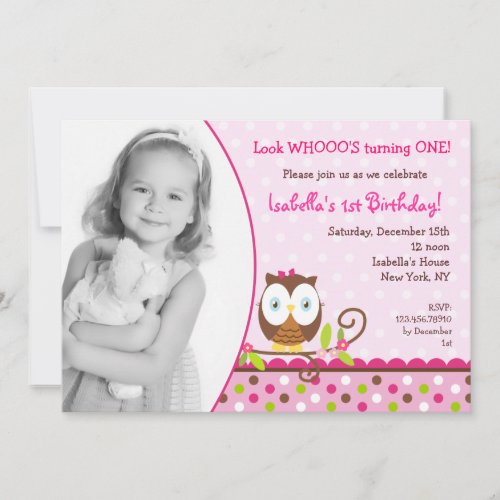 Owl Birthday Invitations