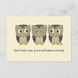 Owl Birthday Party Invite