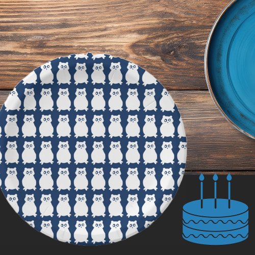 Owl Birthday Party  Paper Plates