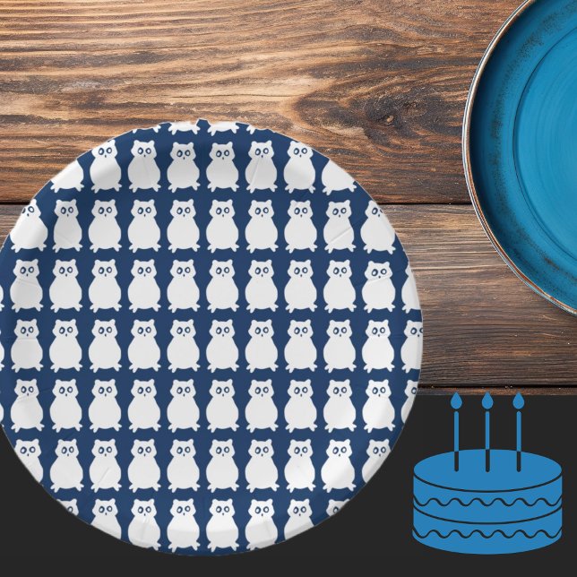 Owl Birthday Party  Paper Plates (Creator Uploaded)