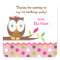 Owl Birthday Party Thank you Favor Stickers Labels