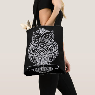 Owl (black) - Tote