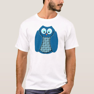 Owl - Blue with Polka Dots T-Shirt