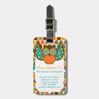 Owl Boheme Custom Luggage Tag