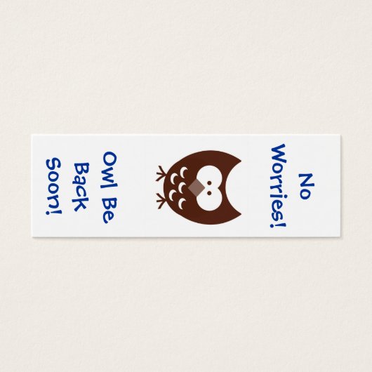 Owl Bookmark! (Front)