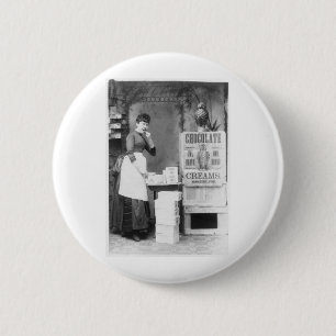 Owl Brand Chocolate 1887 Pinback Button