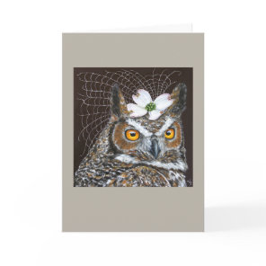 Owl Bride greeting card