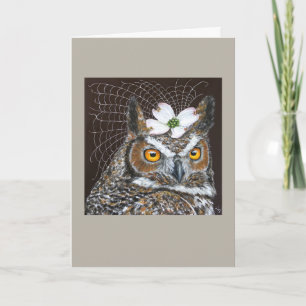 Owl Bride greeting card