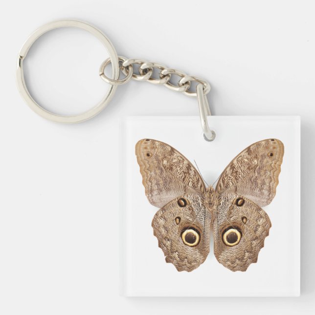 Owl Butterfly Keychain (Front)
