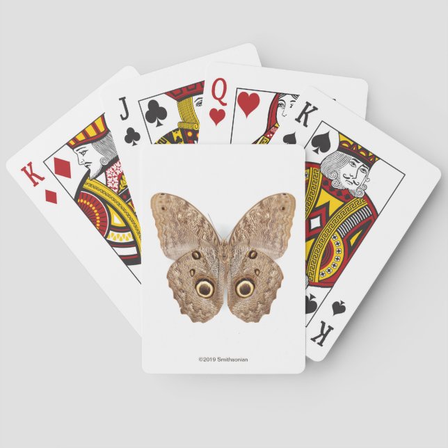 Owl Butterfly Poker Cards (Back)