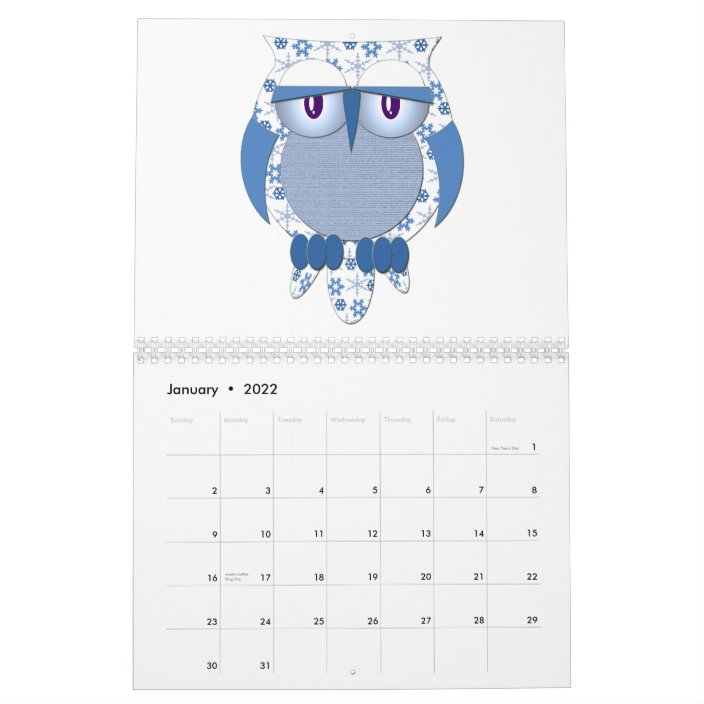 Owl Calendar | Zazzle.com