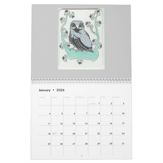 owl calender 2011 calendar (Jan 2026)