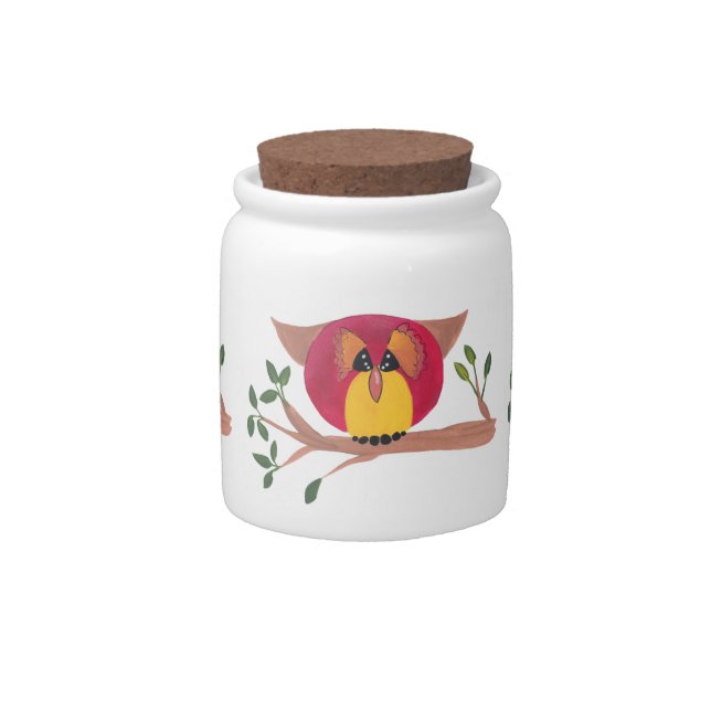 Owl Candy Jar (Front)