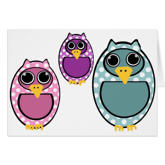 Owl Cards (Front Horizontal)