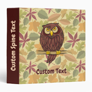Owl Cartoon Binder