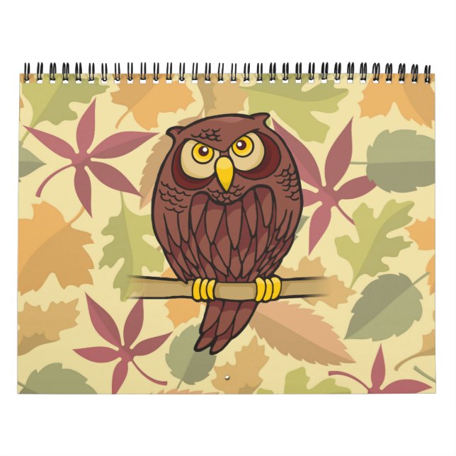 Owl Cartoon Calendar (Cover)