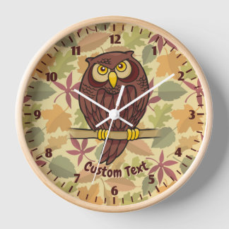 Owl Cartoon Clock