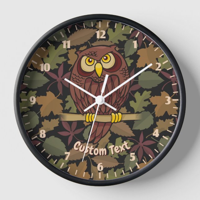 Owl Cartoon Clock (Front)