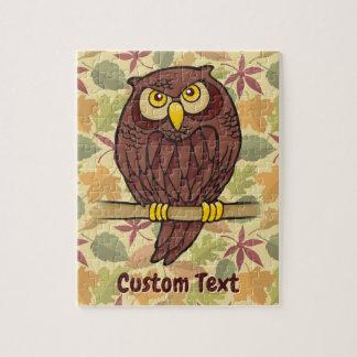 Owl Cartoon Jigsaw Puzzle
