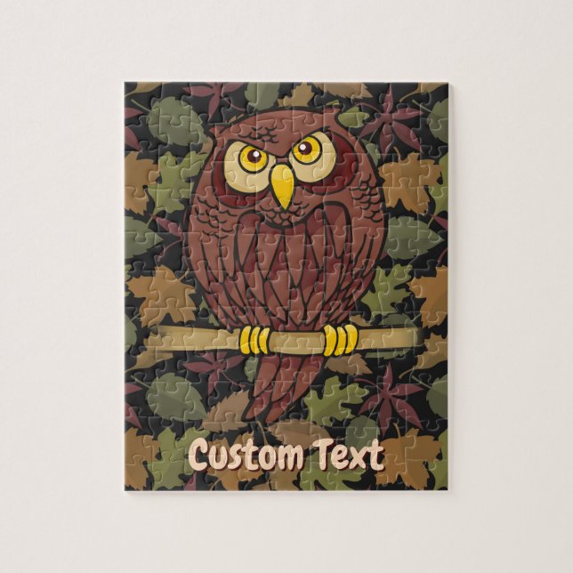 Owl Cartoon Jigsaw Puzzle (Vertical)