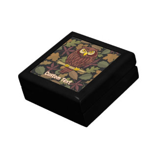 Owl Cartoon Keepsake Box