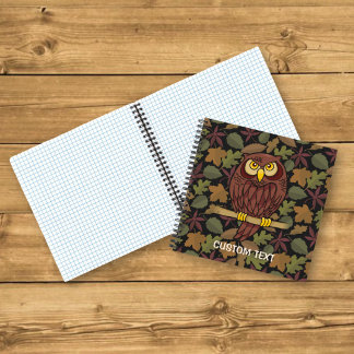 Owl Cartoon Notebook