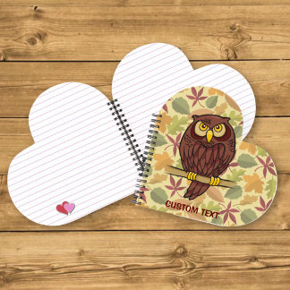 Owl Cartoon Notebook