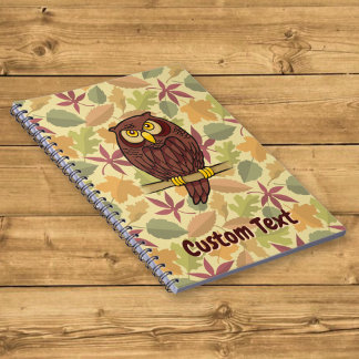 Owl Cartoon Notebook