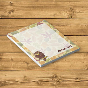 Owl Cartoon Notepad